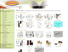 Tablet Screenshot of menusetc.com.au